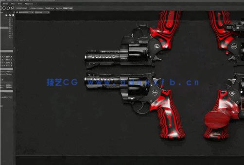 Substance Painter游戏左轮手枪纹理贴图技术视频教程(图6)