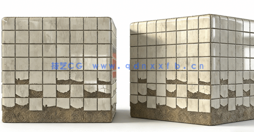 Substance 3D Designer破碎瓷砖PBR材质制作视频教程(图2)