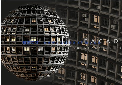 Substance Designer建筑外墙PBR纹理制作流程视频教程(图3)