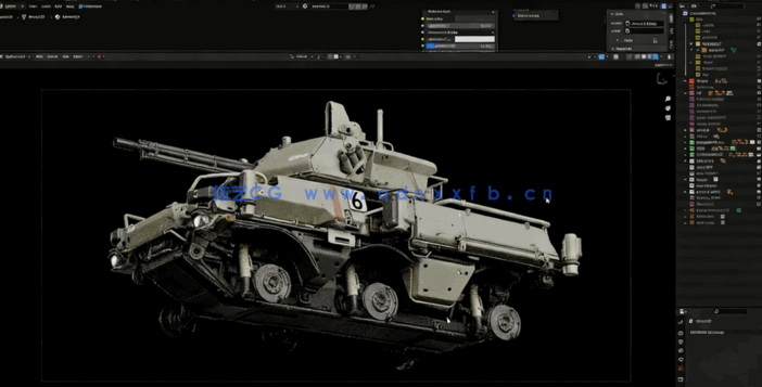 Blender科幻装甲车概念设计制作全流程视频教程(图2)