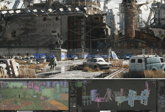 Blender大师级3D环境场景完整制作流程视频教程(图5)