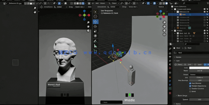 Blender人物肖像灯光照明核心技术视频教程(图2)