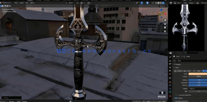 Blender游戏模型资产建模实战项目大师级视频教程(图2)