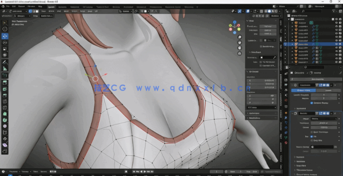 Blender日系可爱运动女孩完整实例制作视频教程(图5)
