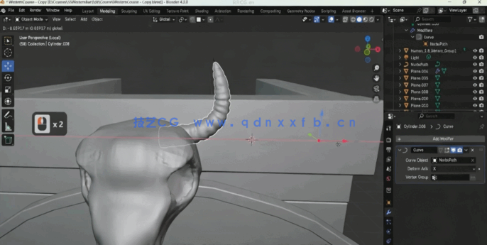 Blenderr美国西部小镇环境场景制作全流程视频教程(图4)