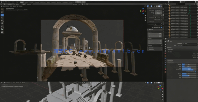 Blender与PS概念艺术场景创作流程综合指南视频教程(图4)