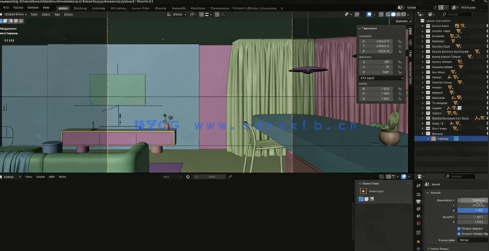 Blender逼真室内建筑可视化快速入门训练视频教程(图5)