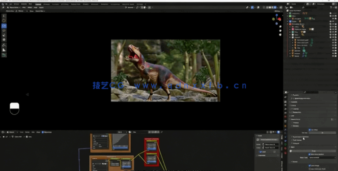 Blender从零打造逼真霸王龙全流程视频教程(图4)