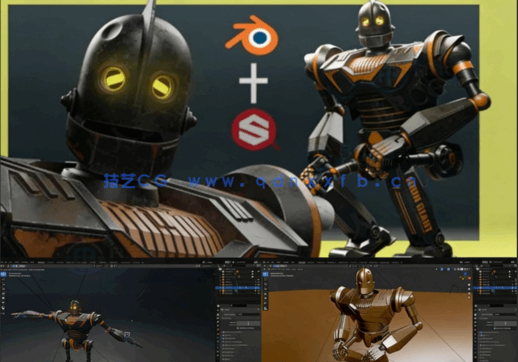 Blender《钢铁巨人》机械角色模型动画完整制作流程视频教程(图5)