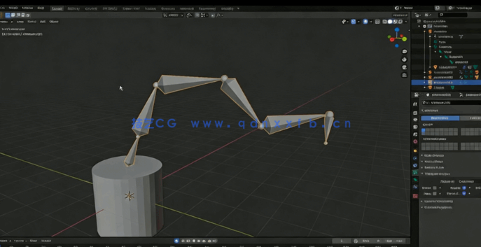 Blender 3D角色骨骼绑定动画终极指南视频教程(图2)