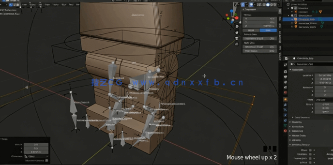 Blender 3D角色骨骼绑定动画终极指南视频教程(图5)