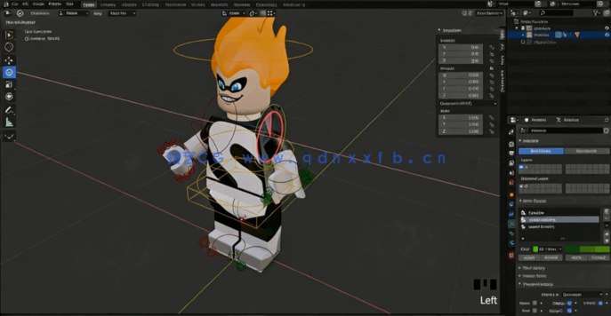 Blender 3D角色骨骼绑定动画终极指南视频教程(图6)