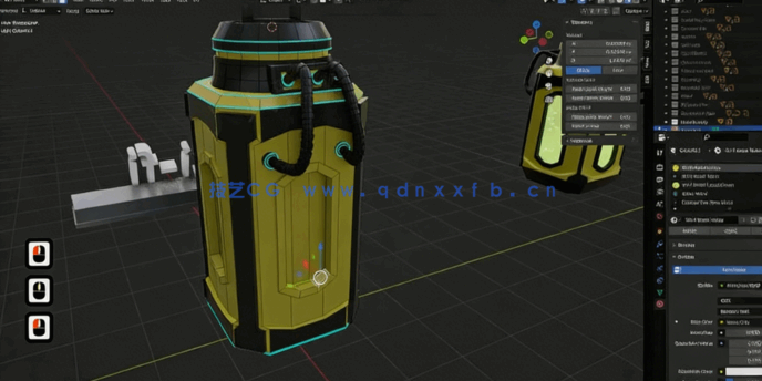 Blender 20个实战项目零基础建模实例训练视频教程(图5)