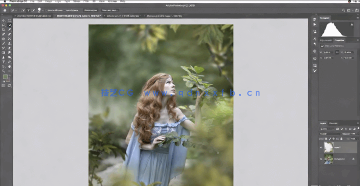 PS室外人像写真梦幻效果图像后期处理视频教程 (图2)