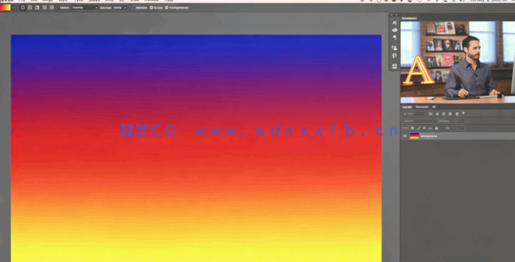 PS中为天空添加渐变色彩处理技巧视频教程(图4)