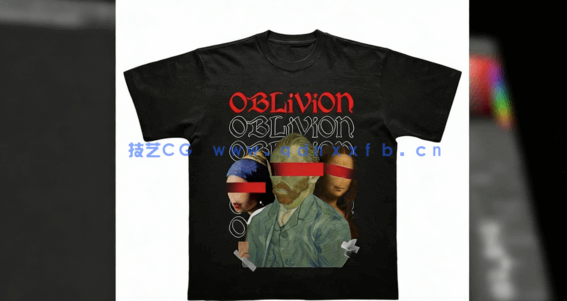 PS初学者衬衫T恤卡通角色图案设计视频教程(图3)