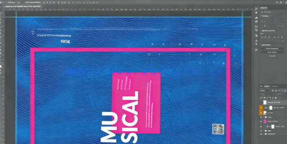 PS快速创建现代简约活动海报设计视频教程(图2)