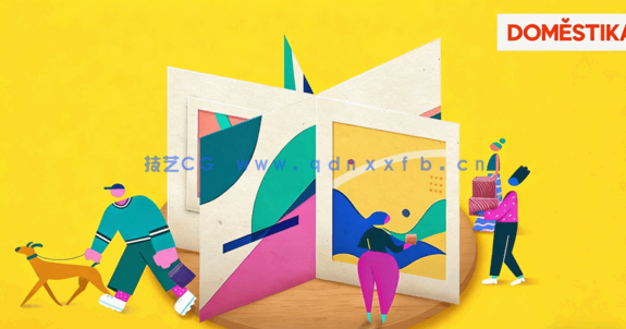 PS绘制卡通数字绘画效果动画背景工作流程视频教程(图2)