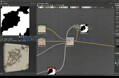 Substance Designer旧砖块老砖头纹理制作视频课程(图5)