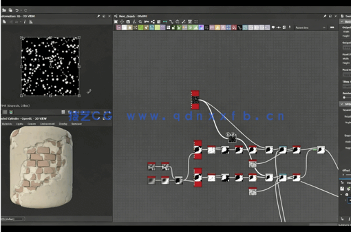 Substance Designer旧砖块老砖头纹理制作视频课程(图6)
