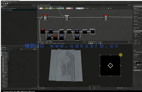 Substance Designer哥特式建筑科隆圆顶材质纹理制作视频教程(图1)