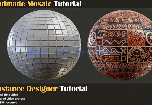 Substance 3D Designer马赛克风格材质制作视频教程(图5)