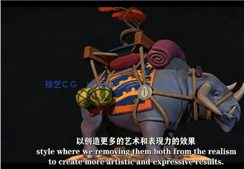 【中文字幕】Substance Designer风格化材质纹理PBR制作流程视频教程(图5)