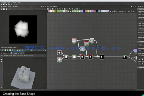Substance Designer中世纪城市地形和树木制作工作流程视频教程(图1)