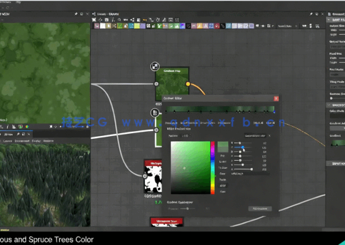 Substance Designer中世纪城市地形和树木制作工作流程视频教程(图2)