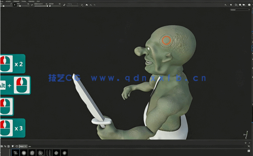 Substance Painter哥布林角色PBR纹理实例制作视频教程(图2)