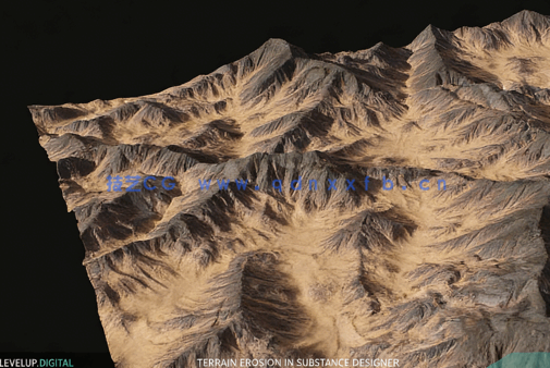 Substance Designer逼真山峦地形实例制作视频教程(图1)