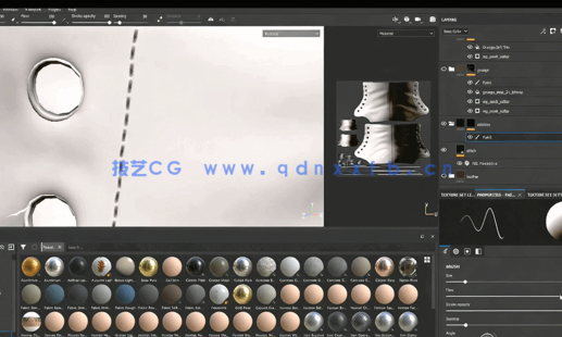 Substance Painter真是逼真皮革材质实例制作视频教程(图4)