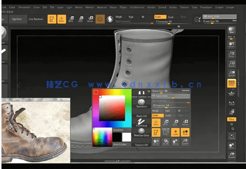 Substance Painter真是逼真皮革材质实例制作视频教程(图5)