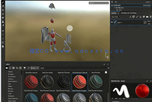 Substance Painter星球大战战士盔甲纹理贴图制作视频教程(图4)