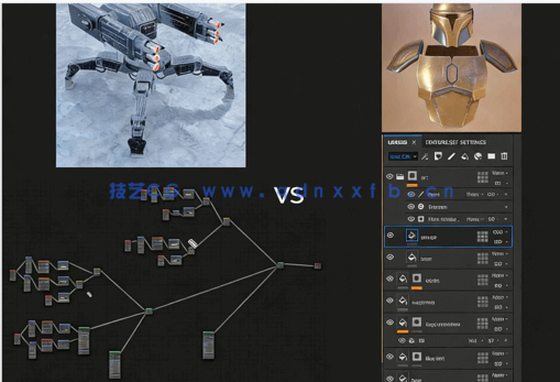 Substance Painter星球大战战士盔甲纹理贴图制作视频教程(图2)
