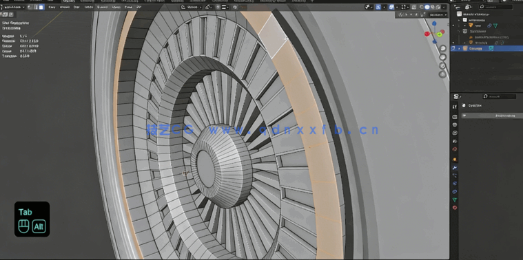 Blender逼真汽车轮胎轮毂实例制作视频教程(图2)