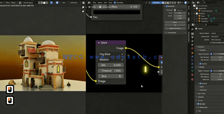 Blender 4逼真3D建筑环境完整制作指南视频教程(图2)