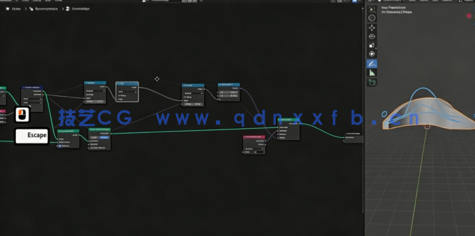 Blender几何节点程序化制作桥梁视频教程(图5)