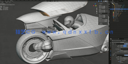 Blender未来科幻赛车概念设计制作流程视频教程(图3)