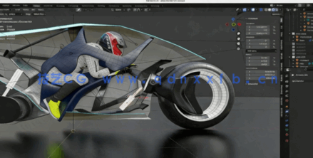 Blender未来科幻赛车概念设计制作流程视频教程(图4)