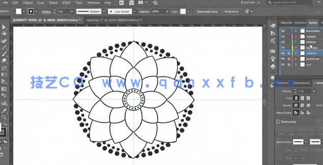 【中文字幕】Illustrator曼陀罗花纹实例制作视频教程(图2)