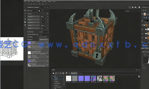 3DEX机构游戏资产从建模到纹理材质制作视频教程合集第三季(图3)