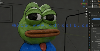 Blender 4.0粘土青蛙3D建模制作视频教程(图5)