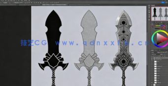 Blender大剑游戏武器资产完整制作流程视频教程(图2)