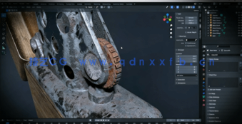 Blender 3.6模型硬表面PBR贴图制作终极技能训练视频教程(图3)