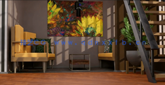 Blender公寓室内设计建模贴图完整制作视频教程(图2)