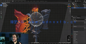 Blender 3A级游戏武器斧头完整制作流程视频教程(图2)