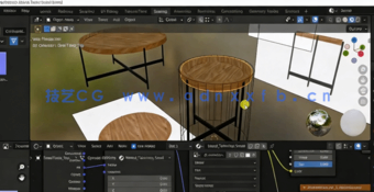 lender起居室卧室场景室内可视化制作视频教程(图3)