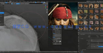 Blender杰克船长影视角色完整制作流程视频教程(图5)