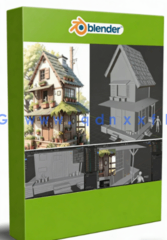Blender精美迷你小屋制作流程视频教程(图1)
